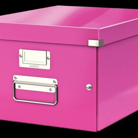 Leitz 6043 WOW Metalik Pembe Küçük Boy Saklama Kutusu