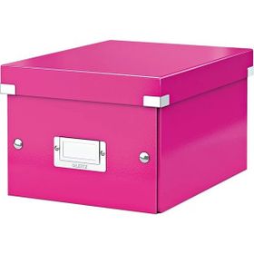 Leitz 6043 WOW Metalik Pembe Küçük Boy Saklama Kutusu