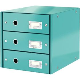 Leitz 60480051 A4 Buz Mavisi 3 Çekmeceli Evrak Rafı