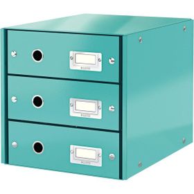 Leitz 60480051 A4 Buz Mavisi 3 Çekmeceli Evrak Rafı