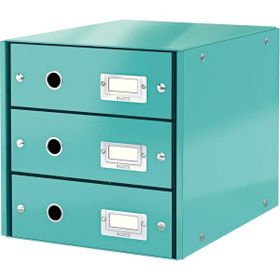 Leitz 60480051 A4 Buz Mavisi 3 Çekmeceli Evrak Rafı