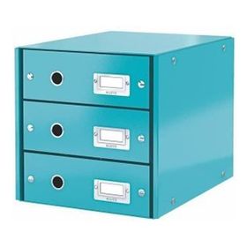 Leitz 60480051 A4 Buz Mavisi 3 Çekmeceli Evrak Rafı