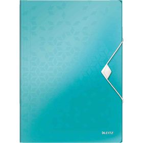 Leitz Active Wow 45990051 Buz Mavisi Metalik İnce Lastikli Dosya