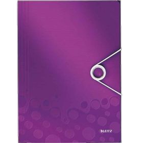Leitz Active Wow 45990062 Mor Metalik İnce Lastikli Dosya