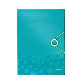 Leitz Active Wow 46290051 Buz Mavisi Metalik Kalın Lastikli Dosya