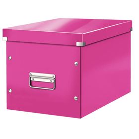 Leitz Click Store Küp Geniş Metalik Pembe Saklama Kutusu