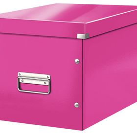 Leitz Click Store Küp Geniş Metalik Pembe Saklama Kutusu
