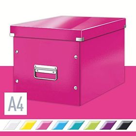 Leitz Click Store Küp Geniş Metalik Pembe Saklama Kutusu