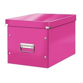 Leitz Click Store Küp Geniş Metalik Pembe Saklama Kutusu