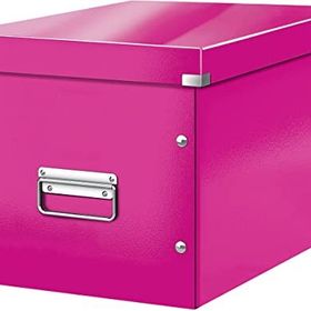 Leitz Click Store Küp Geniş Metalik Pembe Saklama Kutusu