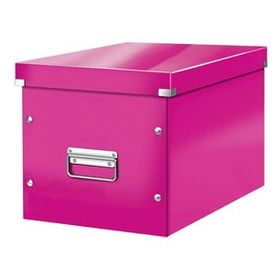 Leitz Click Store Küp Geniş Metalik Pembe Saklama Kutusu