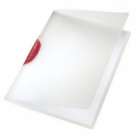 Leitz Colorclip Sırttan Klips 30 Sayfa Kırmızı Sıkıştırmalı Dosya