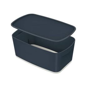Leitz Cosy MyBox Kapaklı Küçük Gri Saklama Kutusu