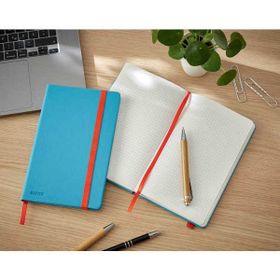 Leitz Cosy Soft Touch A5 - Mavi Ciltli Kapaklı Kareli Orta Boy Defter