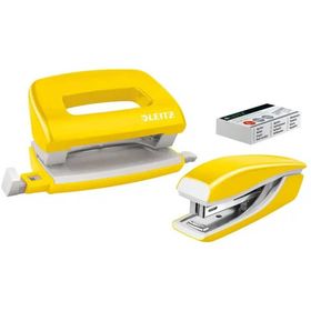 Leitz Metalik Sarı Renk 55612016 WOW Zımba Delgeç Seti