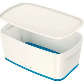Leitz Mybox 5229 Mavi-Beyaz Kapaklı Küçük Boy Saklama Kutusu