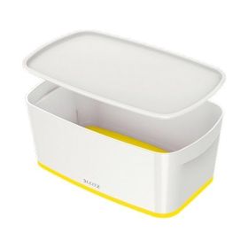 Leitz Mybox 5229 Sarı-Beyaz Kapaklı Küçük Boy Saklama Kutusu