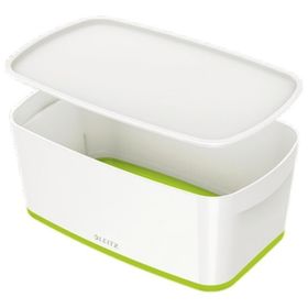 Leitz Mybox 5229 Yeşil-Beyaz Kapaklı Küçük Boy Saklama Kutusu