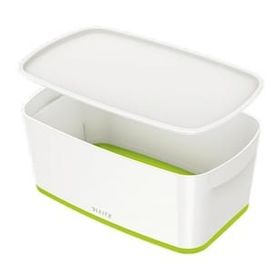 Leitz Mybox 5229 Yeşil-Beyaz Kapaklı Küçük Boy Saklama Kutusu
