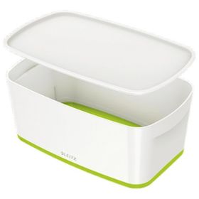 Leitz Mybox 5229 Yeşil-Beyaz Kapaklı Küçük Boy Saklama Kutusu