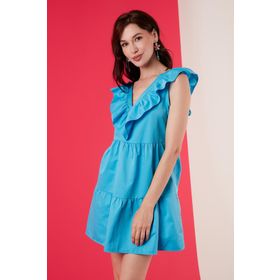 Lela 42190246 Turkuaz Kadın Elbise