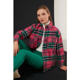 Lela 42190490 Yeşil Kadın Gömlek