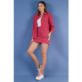 Lela 42190503 Fuşya Kadın Gömlek