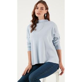 Lela 4615002 Bebe Mavi Kadın Kazak