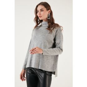 Lela 4615002 Gri Kadın Kazak