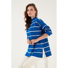 Lela 4615197 Saks Krem Kadın Kazak