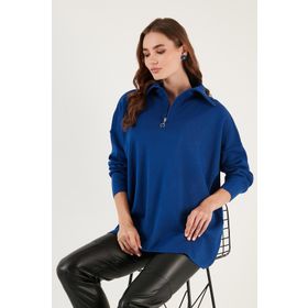 Lela 4616079 Yağ Yeşili Kadın Kazak