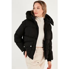 Lela 497PEARL Siyah Kadın Mont