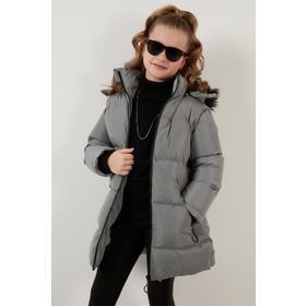Lela 5760072 Gri Kız Çocuk Mont