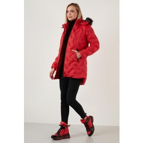 Lela 5760082 Kırmızı Kadın Mont