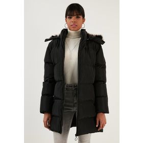 Lela 5761645 Açık Gri Kadın Mont
