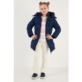 Lela 5761905 Saks Mavisi Kız Çocuk Mont