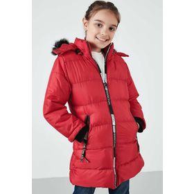 Lela 5765020K Kırmızı Kız Çocuk Mont