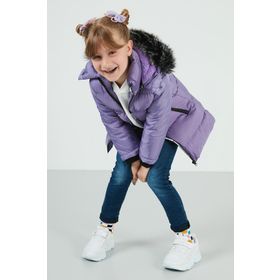 Lela 5765020K Lila Kız Çocuk Mont