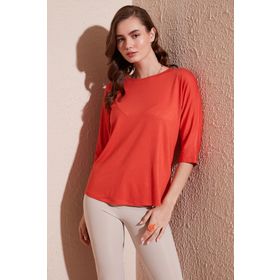 Lela 5861416y Nar Çiçeği Kadın Bluz