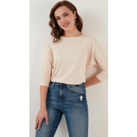 Lela 5861416Y Taş Bisiklet Yaka Kadın Bluz