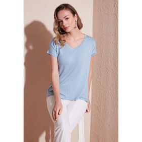 Lela 5862000 Bebe Mavi Kadın Bluz