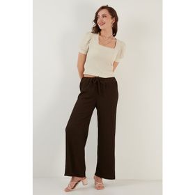 Lela 5862061 Kahve Kadın Pantolon