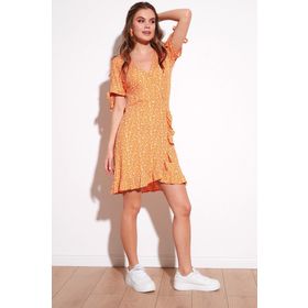Lela 5863719 Oranj Kadın Elbise