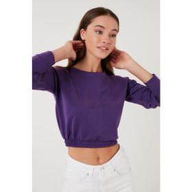 Lela 5863822 Mor Kadın Sweatshirt