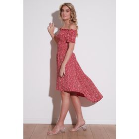 Lela 5864026 Kırmızı Kadın Elbise