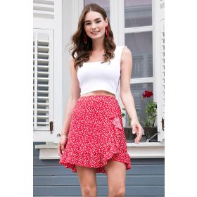 Lela 5864152 Kırmızı Kadın Etek