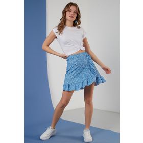 Lela 5864152 Leopar Desenli Kadın Etek