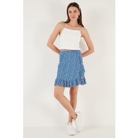 Lela 5864152 Mavi Kadın Etek