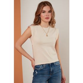 Lela 5864201 Taş Kadın T-Shirt