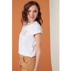 Lela 5864217 Beyaz Kadın T Shirt